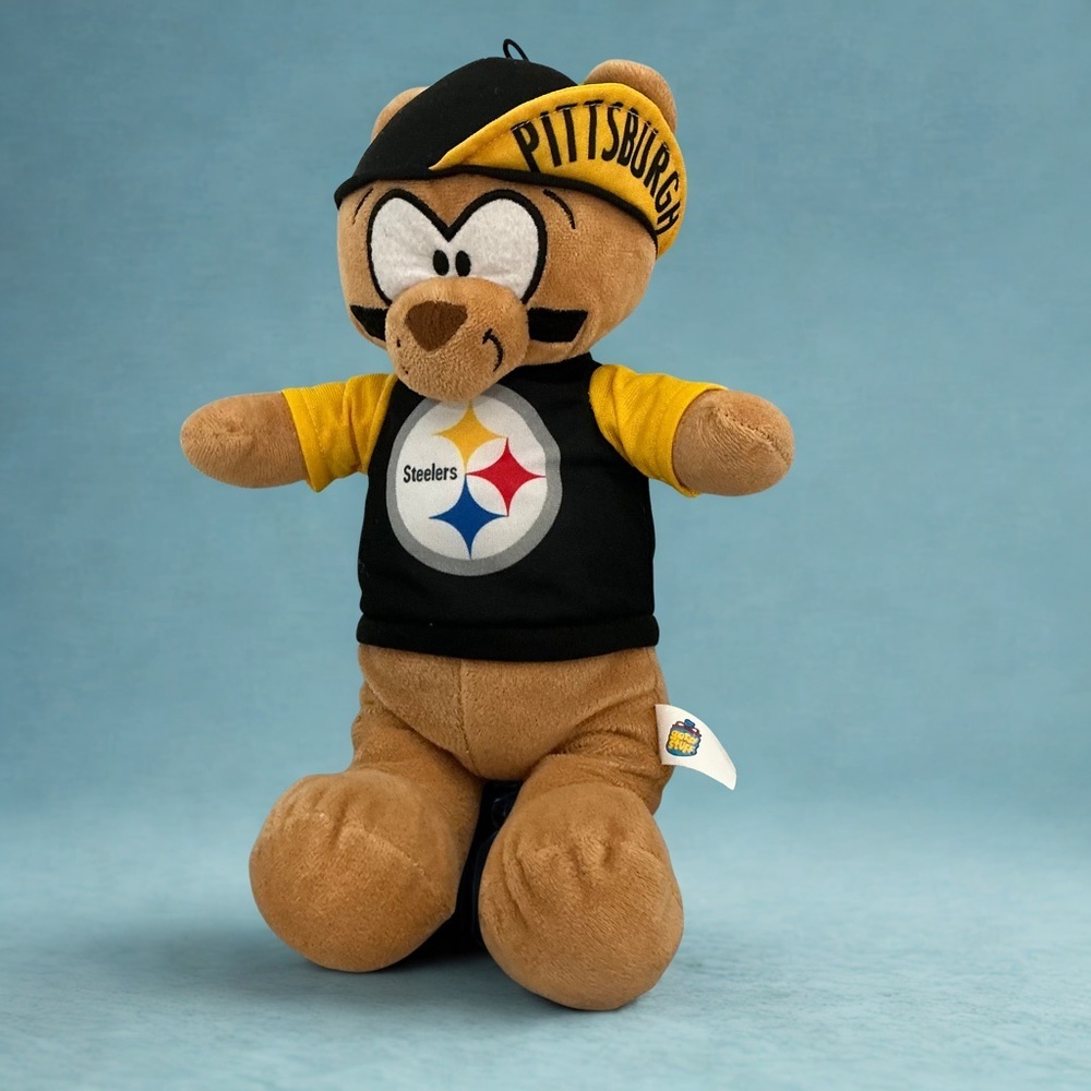 Pittsburgh Steelers Teddy Bear Plush 14” Good Stuff NFL Football Stuffed Animal